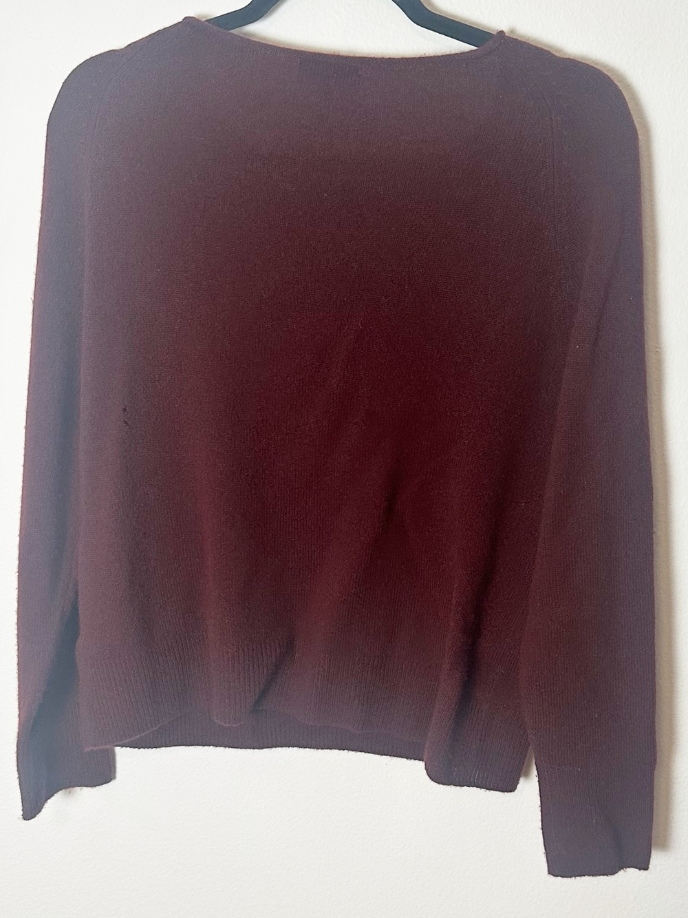 Quince 100% Mongolian Cashmere Boatneck Sweater Rich Burgundy Small - Picture 4 of 9